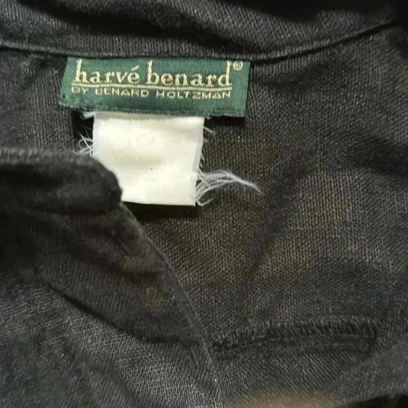 Harvé Bernard short sleeve linen shift dress small - Picture 2 of 5